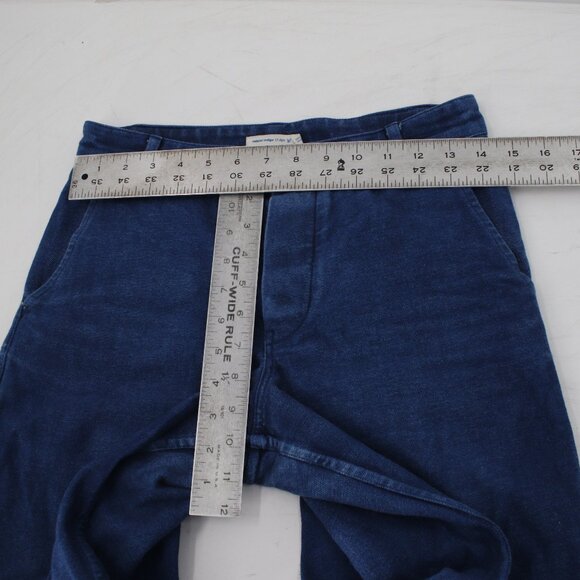 Industry Of All Nations pants mens 26 28x28 natural indigo 12 dips button fly - Picture 5 of 12